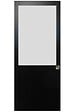GD MENUISERIES - Porte Coulissante Athena Noir H204 x L73 cm, Coquilles - vignette