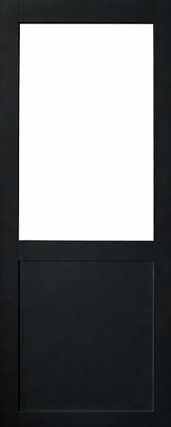 GD MENUISERIES - Porte Coulissante Atelier Noir H204 x L73 cm sans meneau - large