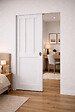 GD MENUISERIES - Porte Coulissante Atelier blanc 2 panneaux H204 x L73 cm, Galandage - vignette