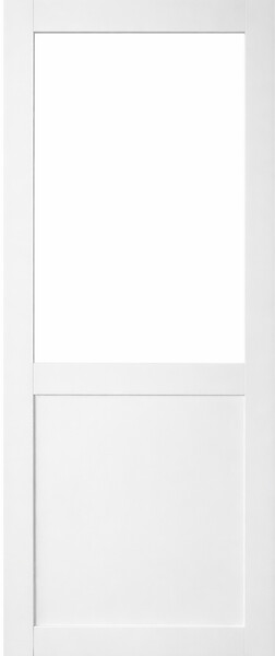 GD MENUISERIES - Porte Coulissante Atelier Blanc H204 x L73 cm sans meneau - large