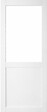 GD MENUISERIES - Porte Coulissante Atelier Blanc H204 x L73 cm sans meneau - vignette