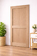 GD MENUISERIES - Porte Coulissante Atelier 2 Panneaux chene H204 x L73 cm - vignette