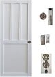 GD MENUISERIES - Porte Coulissante Atelier 2 Panneaux Blanc H204 x L73 cm, serrure condamnation - vignette