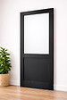 GD MENUISERIES - Porte Coulissante Atelier Noir H204 x L63 cm sans meneau - vignette