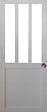 GD MENUISERIES - Porte Coulissante Atelier Blanc H204 x L83 cm, Coquilles - vignette