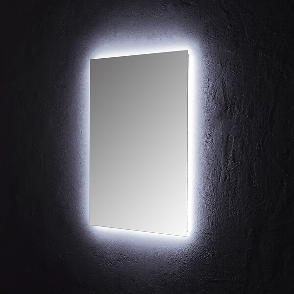 KIAMAMI VALENTINA - Miroir De Salle De Bains 60X80 Cm Avec Éclairage Perimétrique Led - large