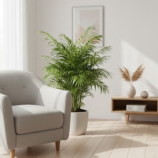 BLOOMIQUE - Chamaedorea Elegans - Palmier d'intérieur - Port compact - Robuste - Hauteur 110-120 cm - Pot 24 cm - large