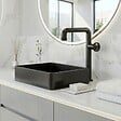 ESSEBAGNO - Factory mitigeur lavabo haut gris gun métal - vignette