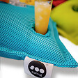 SOO  SANTAI - Coussin bar piscine flottant avec porte-verres 75 × 75 × 25 cm extérieur SANS billes – Bleu (PPF7575-4) - vignette