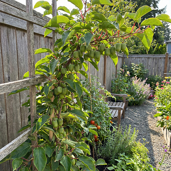 BLOOMIQUE - Actinidia Arguta Issai - Kiwiberry - Plantes fruitières - Plantes jardin - H. 50-70 cm - P. 15 cm - large