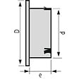 NICOLL - Grille de ventilation avec moustiquaire type GATM Ø 140 mm blanc - vignette
