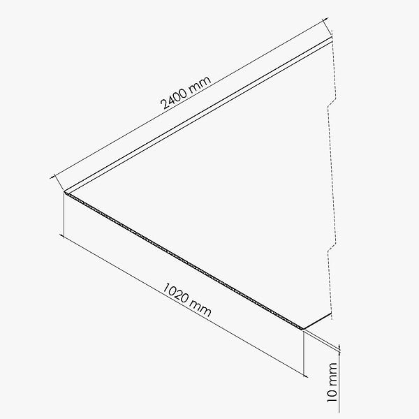 MON MARCHE DECO - Panneau Douche PVC Marbre Calacatta - L. 240 x l. 100 x ép. 1 cm - large