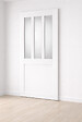 GD MENUISERIES - Porte Coulissante Atelier Blanc vitre depoli H204 x L93 cm - vignette