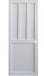 GD MENUISERIES - Porte Coulissante Atelier Blanc 2 panneaux H204 x L83 cm, Coquilles blanc - vignette