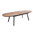OVIALA - Ensemble table extensible 220/280 cm et 10 chaises de jardin - Jakarta - vignette