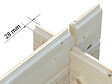 WHITE WOOD - Abri de jardin en bois Lola 1 ép.28mm - White Wood - 10,2m² - vignette