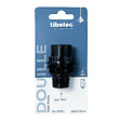 TIBELEC - Douille E14 filetée - Bakélite - Noire - 2 bagues - 40W - vignette