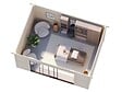 WHITE WOOD - Abri ou studio en bois de jardin Lydia avec baie coulissante alu - Surface : 14,4m2 - vignette