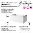 JACOB DELAFON - Tablier frontal pour baignoire rectangulaire 180 x 90 x 60 cm installation angle Blanc - vignette