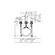 HANSGROHE - Mélangeur de lavabo 3 trous 110, bonde Push-Open Finoris chromé - vignette