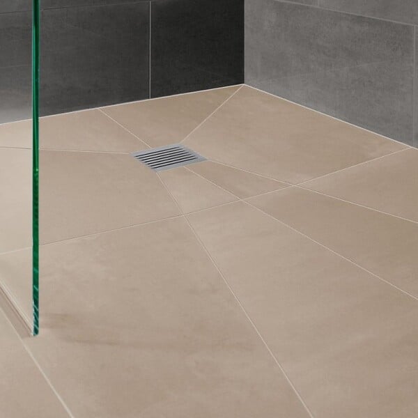 WEDI - Receveur de douche à carreler 200 x 100 Fundo Primo écoulement excentré + bonde verticale + kit d'étanchéité + colle 320 - large
