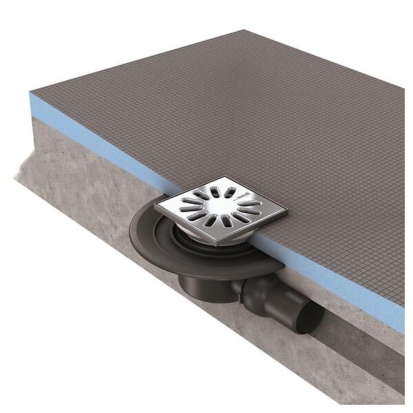 WEDI - Receveur en polystyrène extrudé à carreler Primo 1800 x 900 mm à sortie excentrée - large