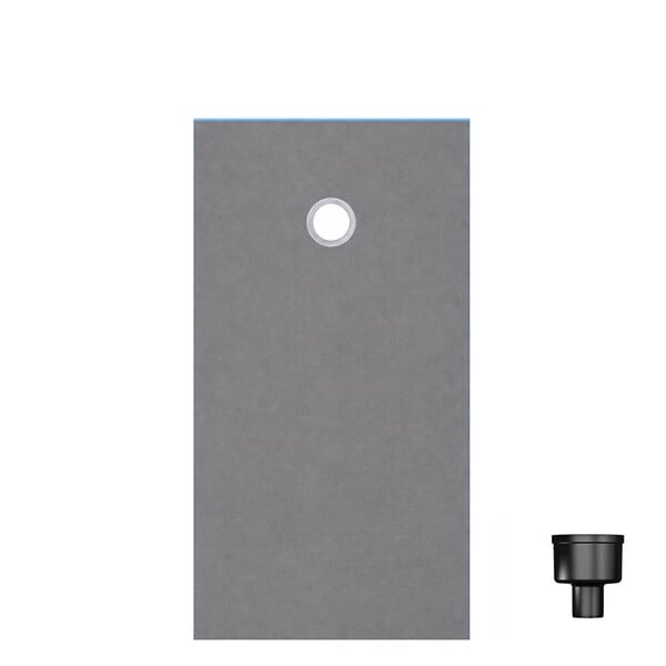 WEDI - Receveur de douche à carreler 160 x 100 Fundo Primo rectangle écoulement excentré + bonde horizontale + kit d'étanchéité - large