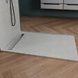 U-TILE - Receveur à carreler U-Tile mono pente et grille caniveau inox excentrée - vignette