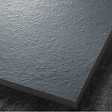 U-TILE - Receveur résine 120 x 120 cm gris granit effet granit - grille caniveau excentrée - vignette