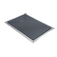 U-TILE - Receveur résine 200 x 100 cm gris granit effet granit - grille carrée excentrée - vignette