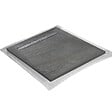 U-TILE - Receveur pierre naturelle ardoise claire 120 x 120 cm - grille caniveau acier excentrée - vignette