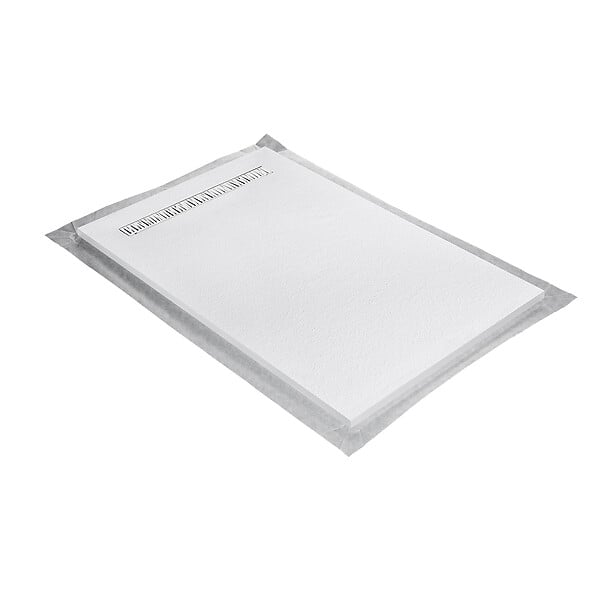 U-TILE - Receveur résine 180 x 90 cm blanc effet granit - grille caniveau excentrée - large