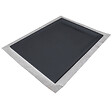 U-TILE - Receveur résine 140 x 80 cm gris ardoise effet ardoise - grille caniveau excentrée - vignette