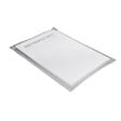 U-TILE - Receveur résine 150 x 100 cm blanc effet granit - grille caniveau excentrée - vignette