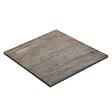 U-TILE - Receveur pierre naturelle cuivre 120 x 120 cm - grille caniveau acier excentrée - vignette