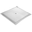 MARMOX - Receveur résine U-Tile blanc imitation ardoise - grille carrée centrée - vignette