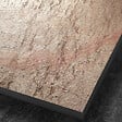 U-TILE - Receveur pierre naturelle cuivre 120 x 90 cm - grille carrée acier excentrée - vignette