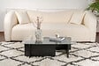HABITAT ET JARDIN - Table basse en verre "Flavio" 105 x 65 x 30 cm - Bois Noir - vignette