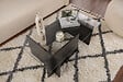 HABITAT ET JARDIN - Table basse en verre "Vetrino" 105 x 65 x 40 cm - Bois Noir - vignette