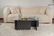 HABITAT ET JARDIN - Table basse en verre "Vetrino" 105 x 65 x 40 cm - Anthracite - vignette