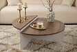 HABITAT ET JARDIN - Table basse en bois "Orion" 90 x 60 x 30 cm - Noyer - vignette