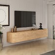 HABITAT ET JARDIN - Meuble TV en bois "West" 150 x 32 x 30 cm - Pin atlantique - vignette