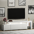 HABITAT ET JARDIN - Meuble TV en bois "Beliz" 192 x 37 x 53 cm - Blanc - vignette