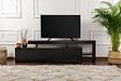 HABITAT ET JARDIN - Meuble TV en bois "Beliz" 192 x 37 x 53 cm - Bois Noir - vignette