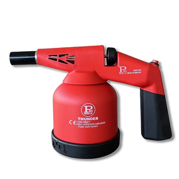 PROWELTEK - Lampe à souder à gaz 1760W + 8 Cartouches gaz Utilisation à 360°- Chalumeau à gaz Allumage électronique à batterie PROWELTEK - large