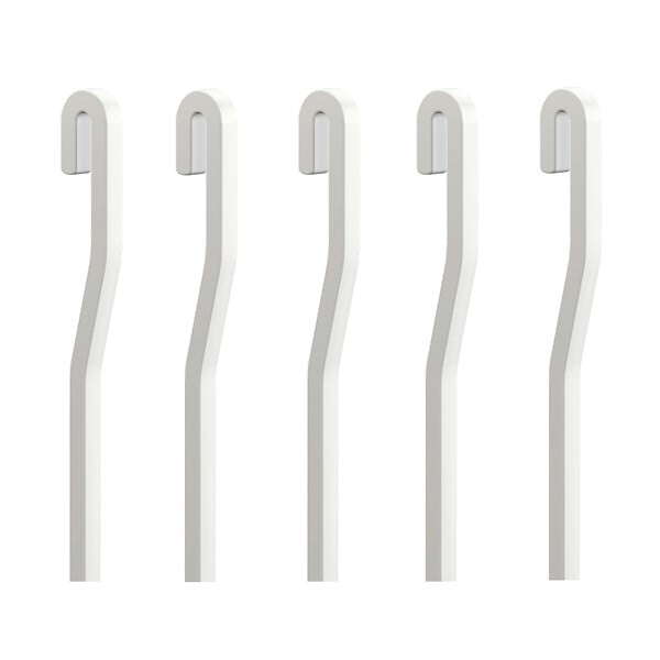ARTITEQ - Pack 5 Tiges aluminium coudées 4 mm - Accessoire Cimaise Tableau 100 cm - large