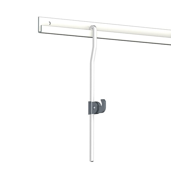 ARTITEQ - Pack 5 Tiges aluminium coudées 4 mm - Accessoire Cimaise Tableau 100 cm - large
