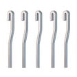 ARTITEQ - Pack 5 Tiges aluminium Grises coudées 4 mm - Accessoire Cimaise Tableau 100 cm - vignette