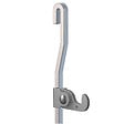 ARTITEQ - Pack 5 Tiges aluminium Grises coudées 4 mm - Accessoire Cimaise Tableau 100 cm - vignette