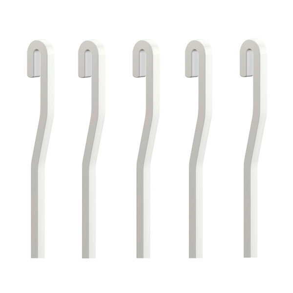 ARTITEQ - Pack 5 Tiges aluminium coudées 4 mm - Accessoire Cimaise Tableau 200 cm - large